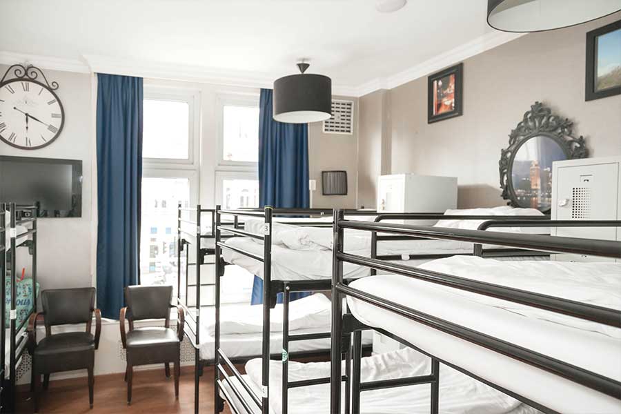 hostel dorm in amsterdam city